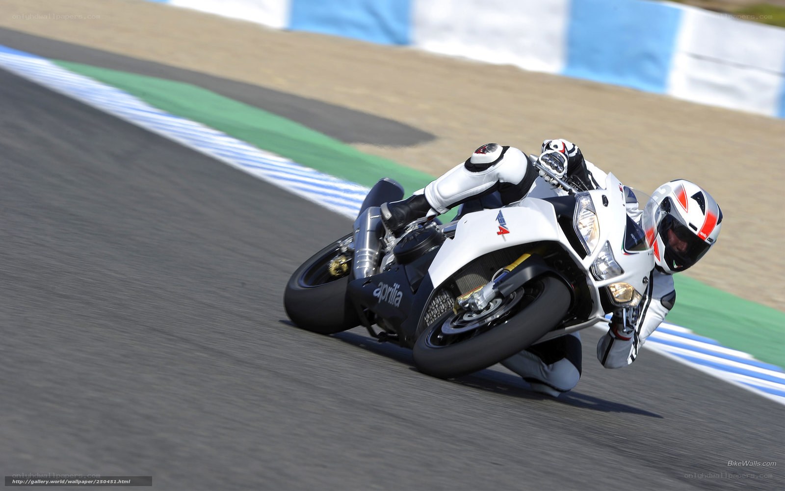 motorcycle racer on track