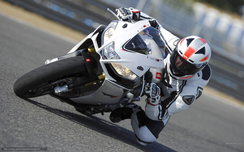 motorcycle racer on track