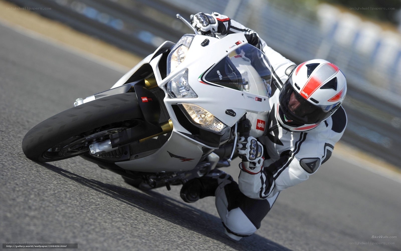motorcycle racer on track