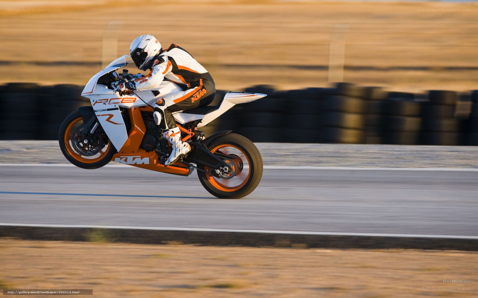 motorcycle racer on track