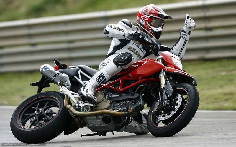 motorcycle racer on track