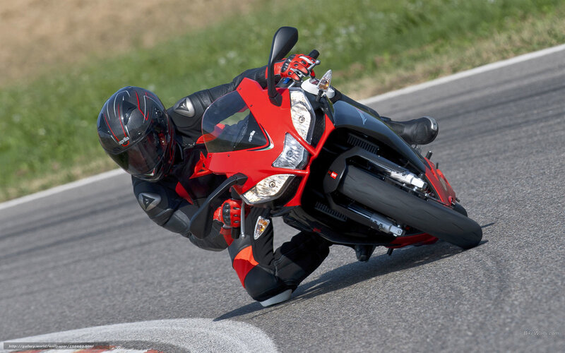 motorcycle racer on track