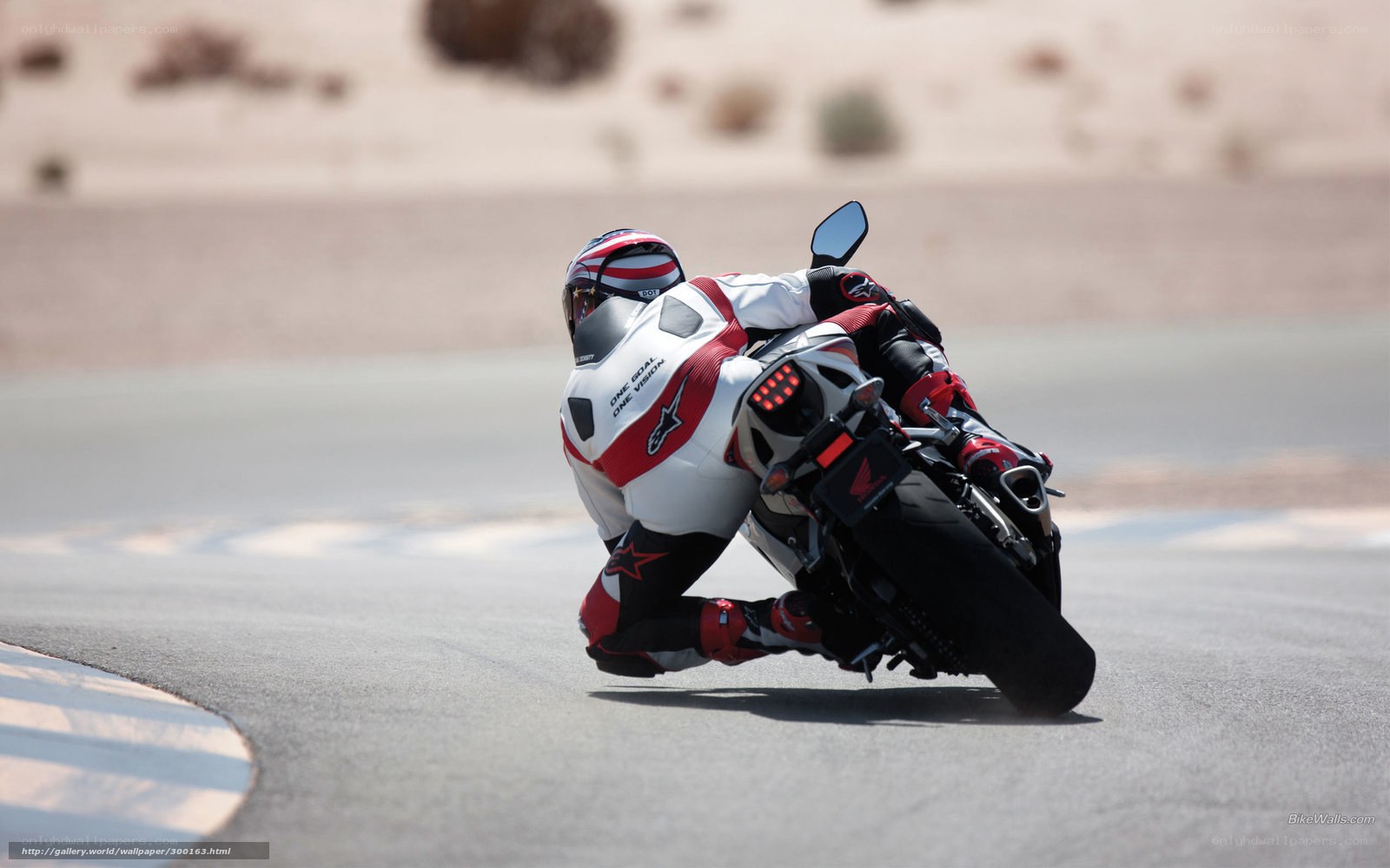 motorcycle racer on track