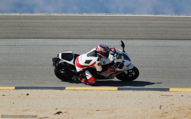 motorcycle racer on track