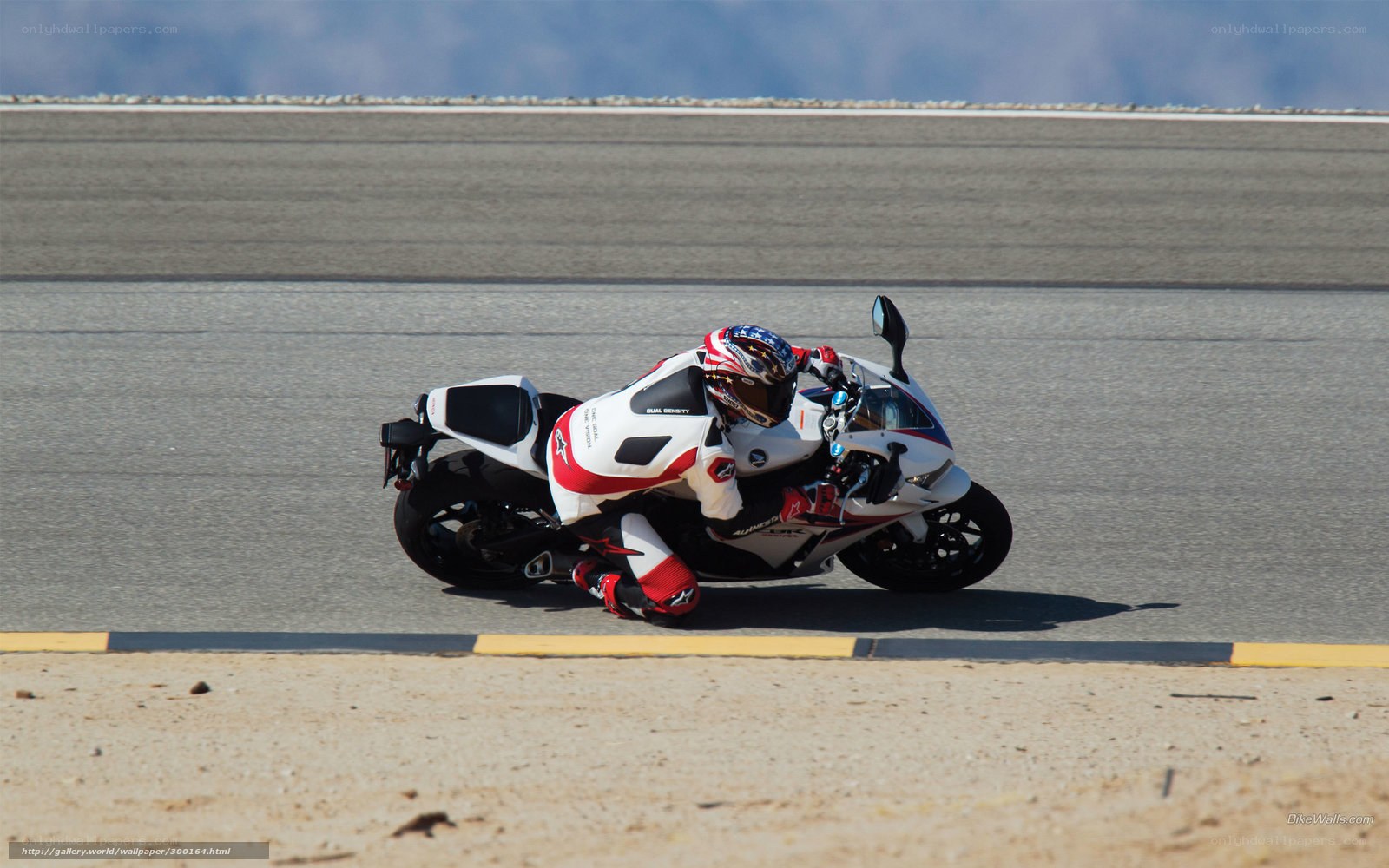 motorcycle racer on track