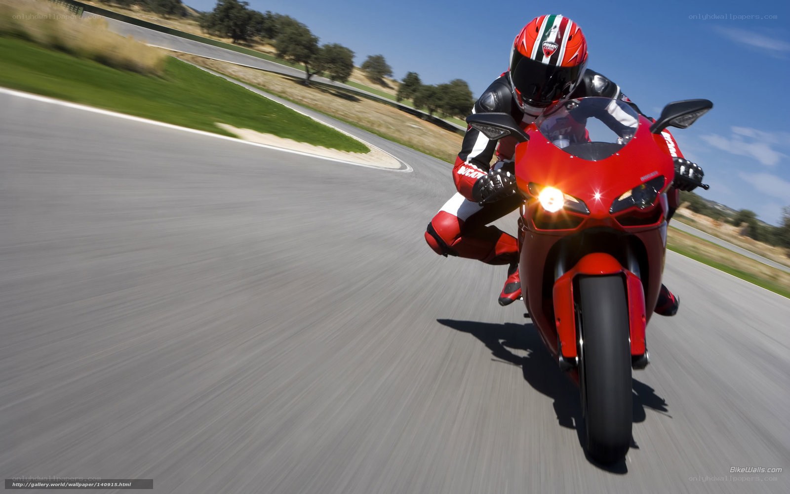 motorcycle racer on track