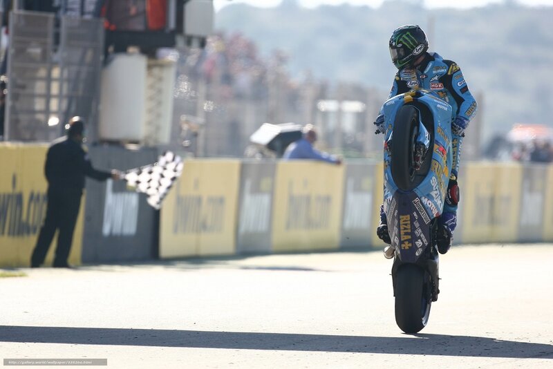motorcycle racer on track