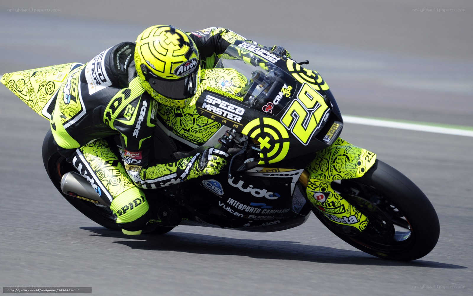 motorcycle racer on track