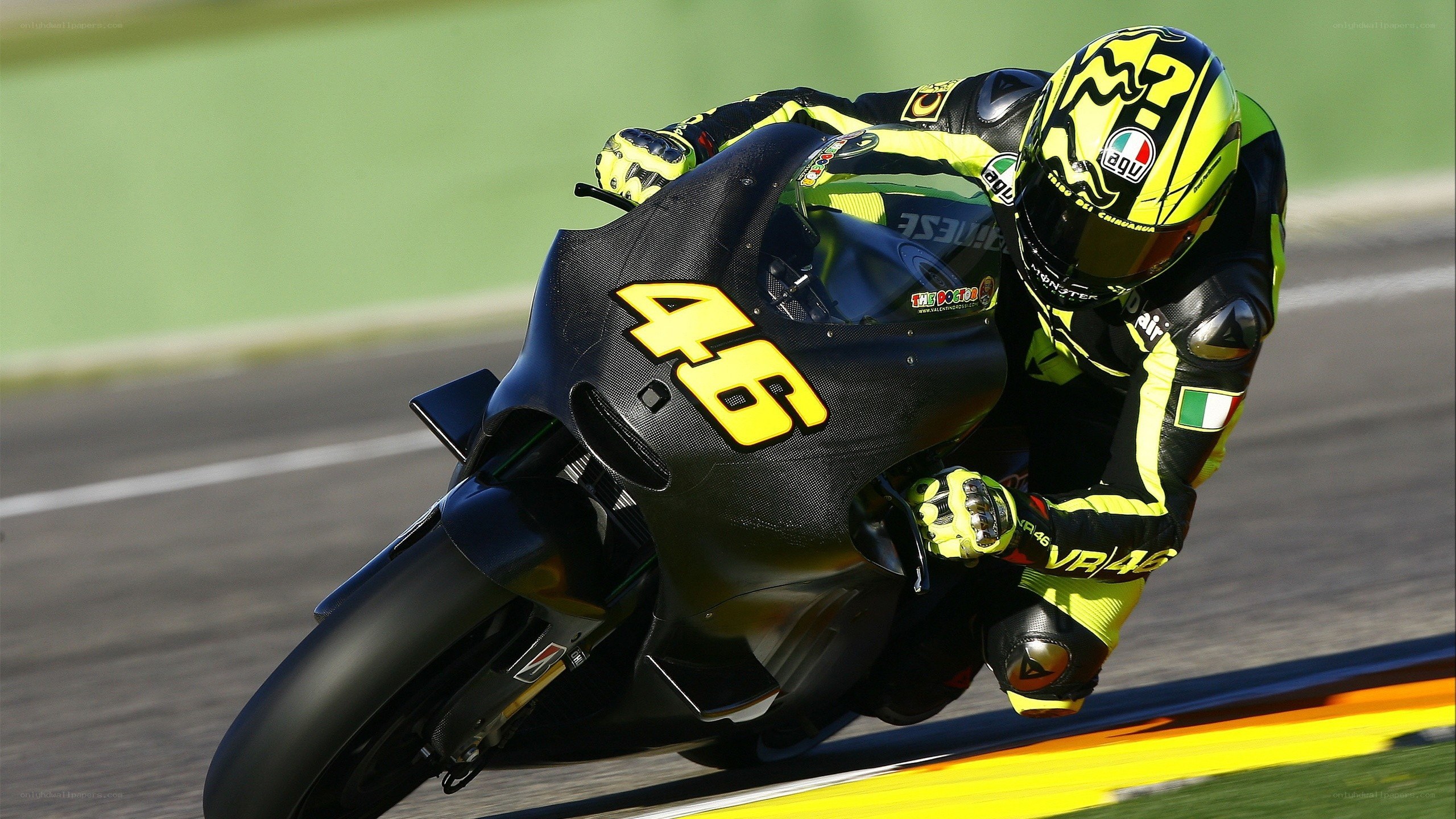 motorcycle racer on track
