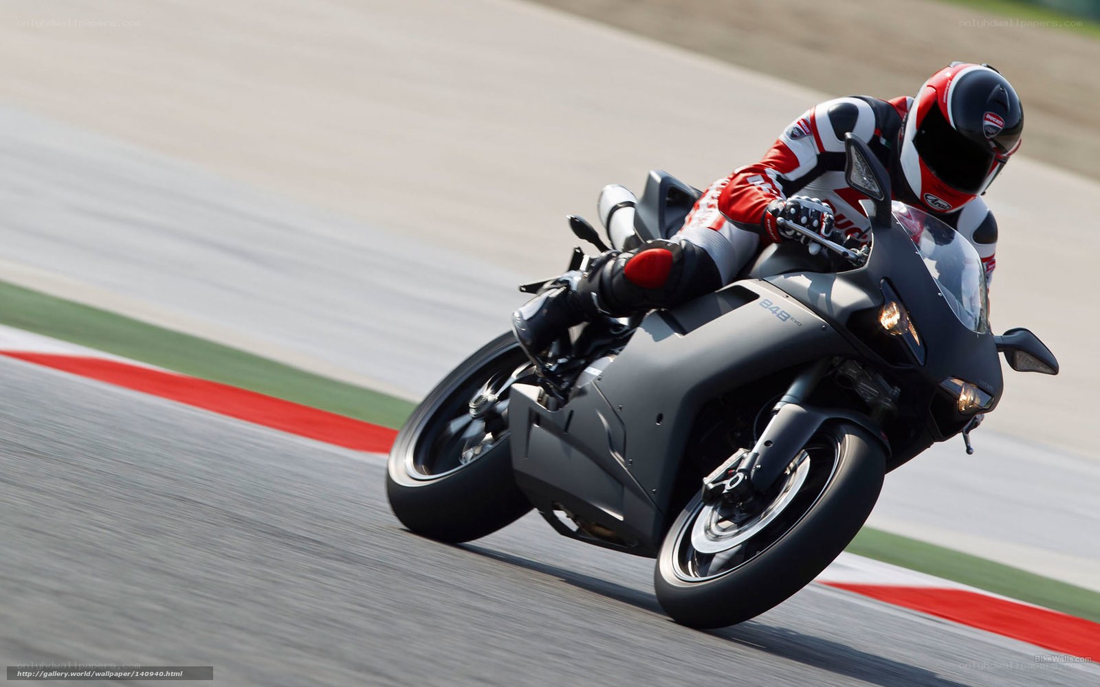 motorcycle racer on track