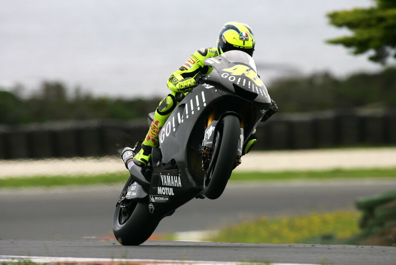 motorcycle racer on track