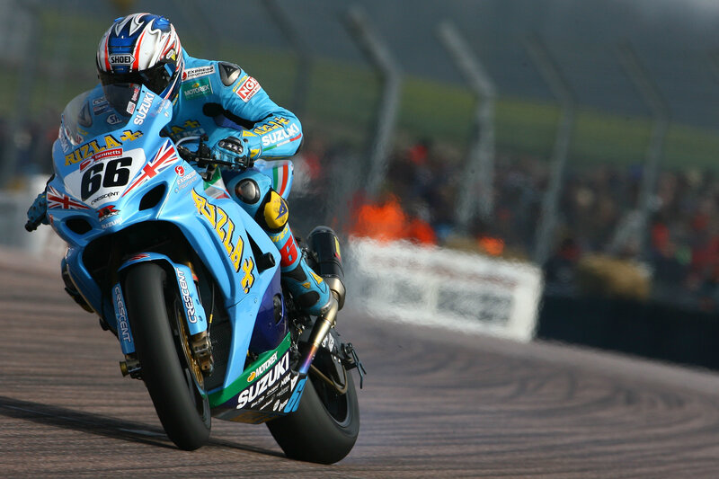 motorcycle racer on track