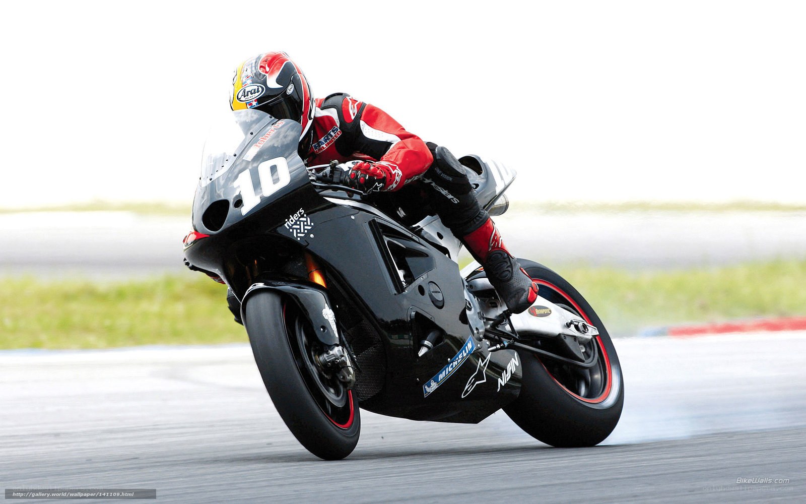 motorcycle racer on track