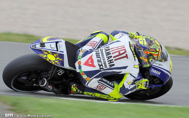 motorcycle racer on track