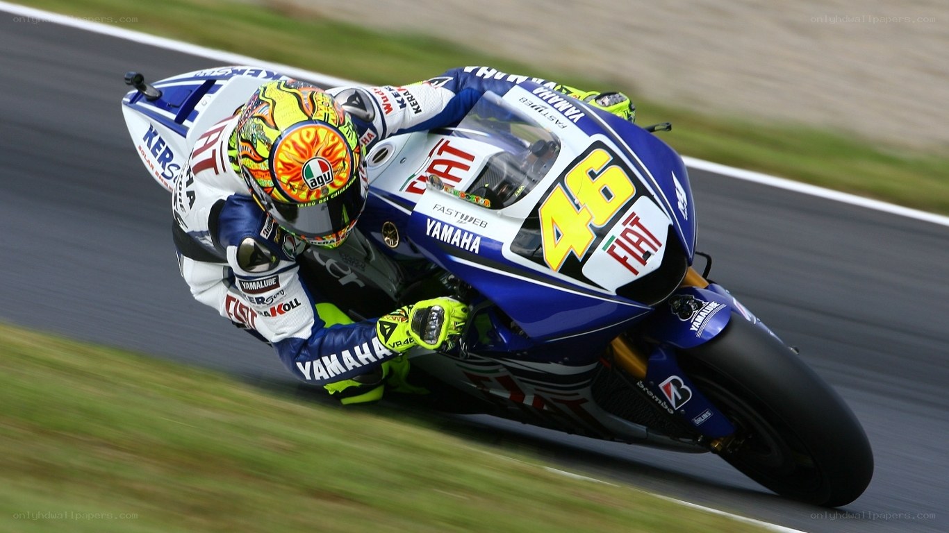 motorcycle racer on track