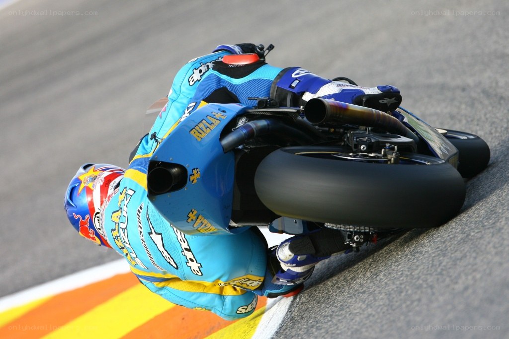 motorcycle racer on track