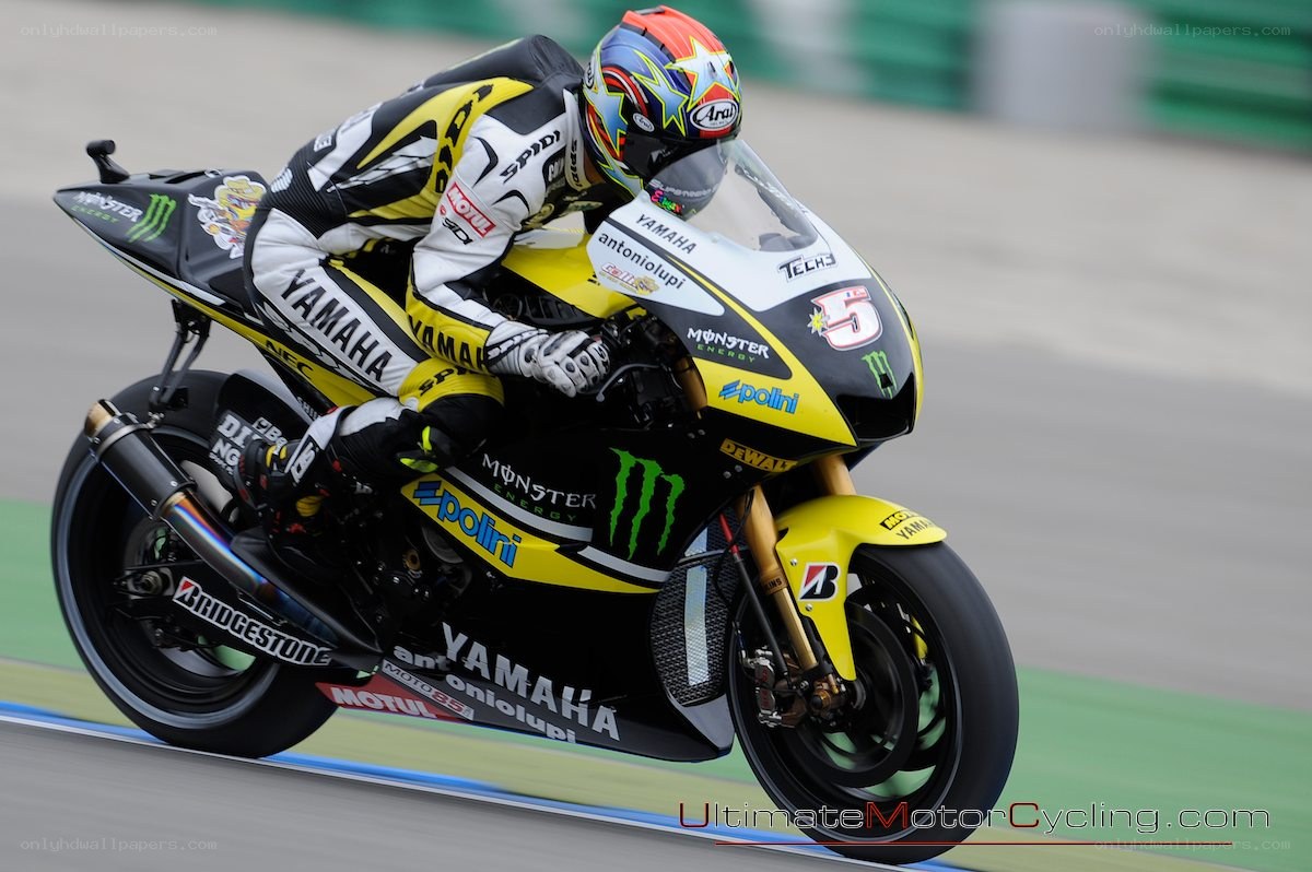 motorcycle racer on track