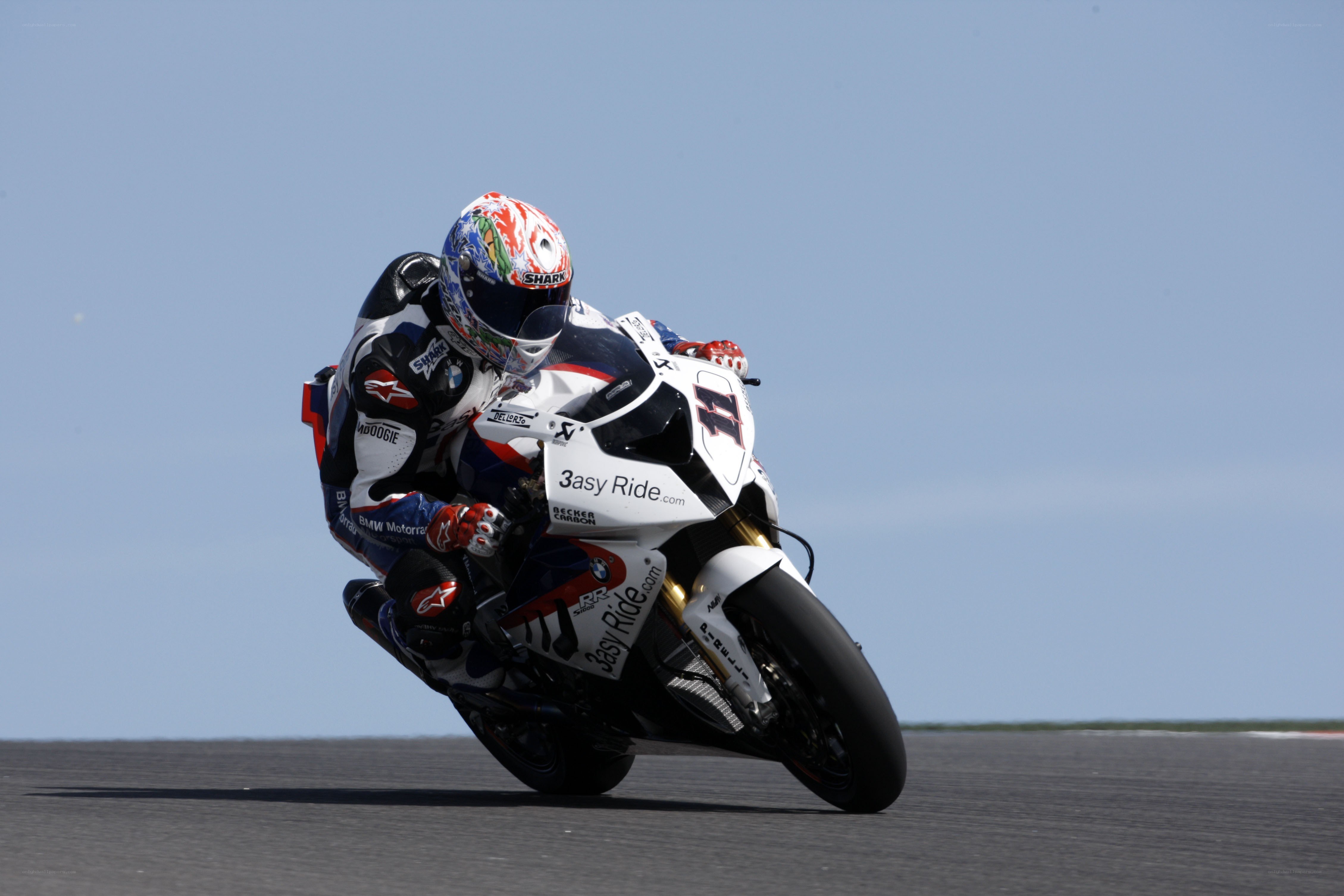 motorcycle racer on track