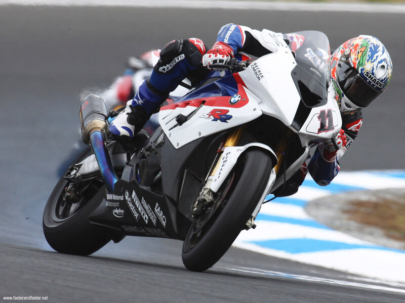 motorcycle racer on track