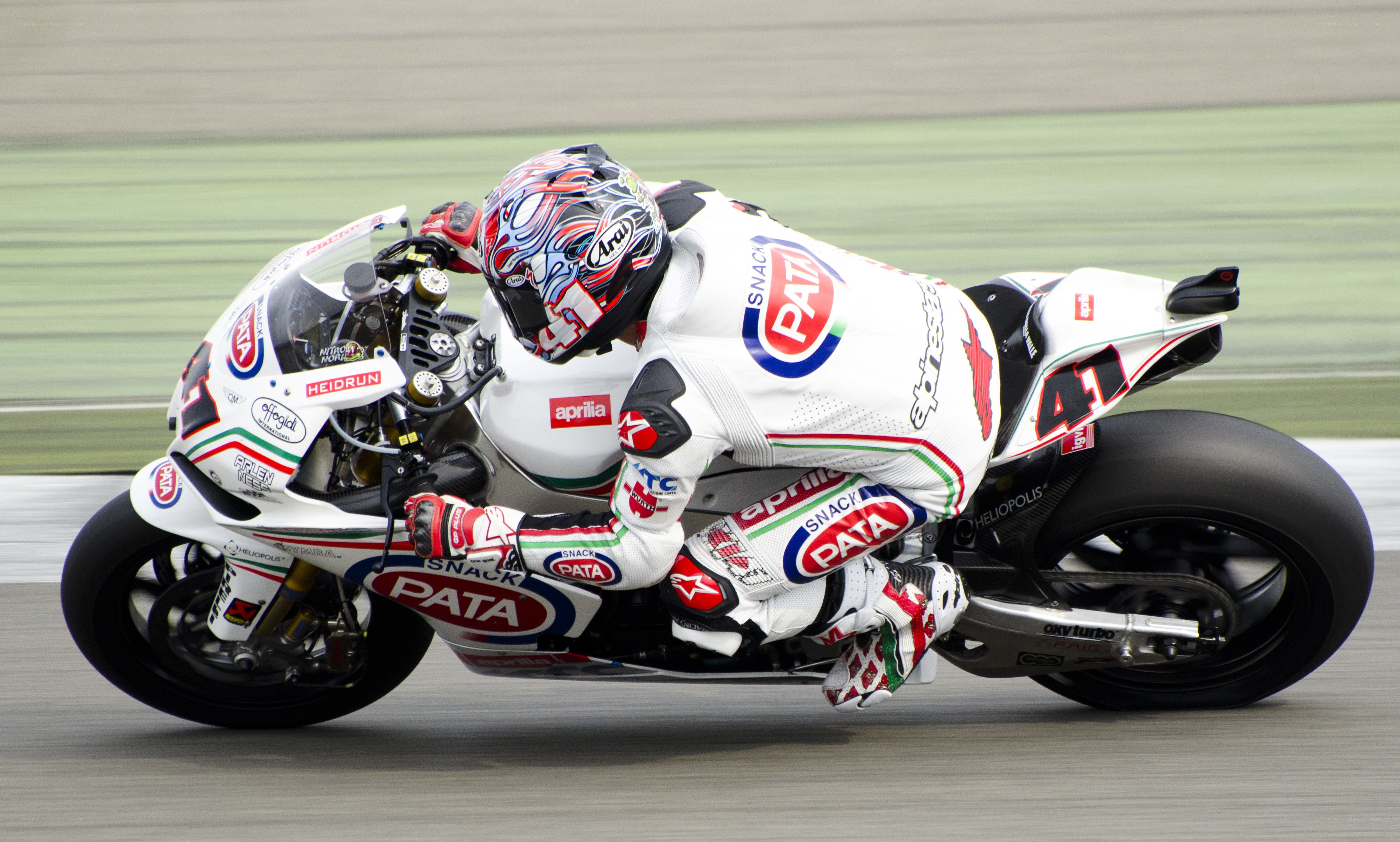 motorcycle racer on track