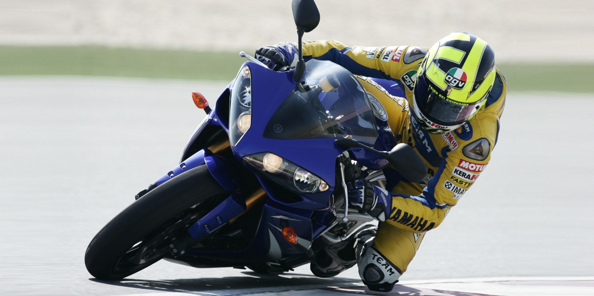 motorcycle racer on track