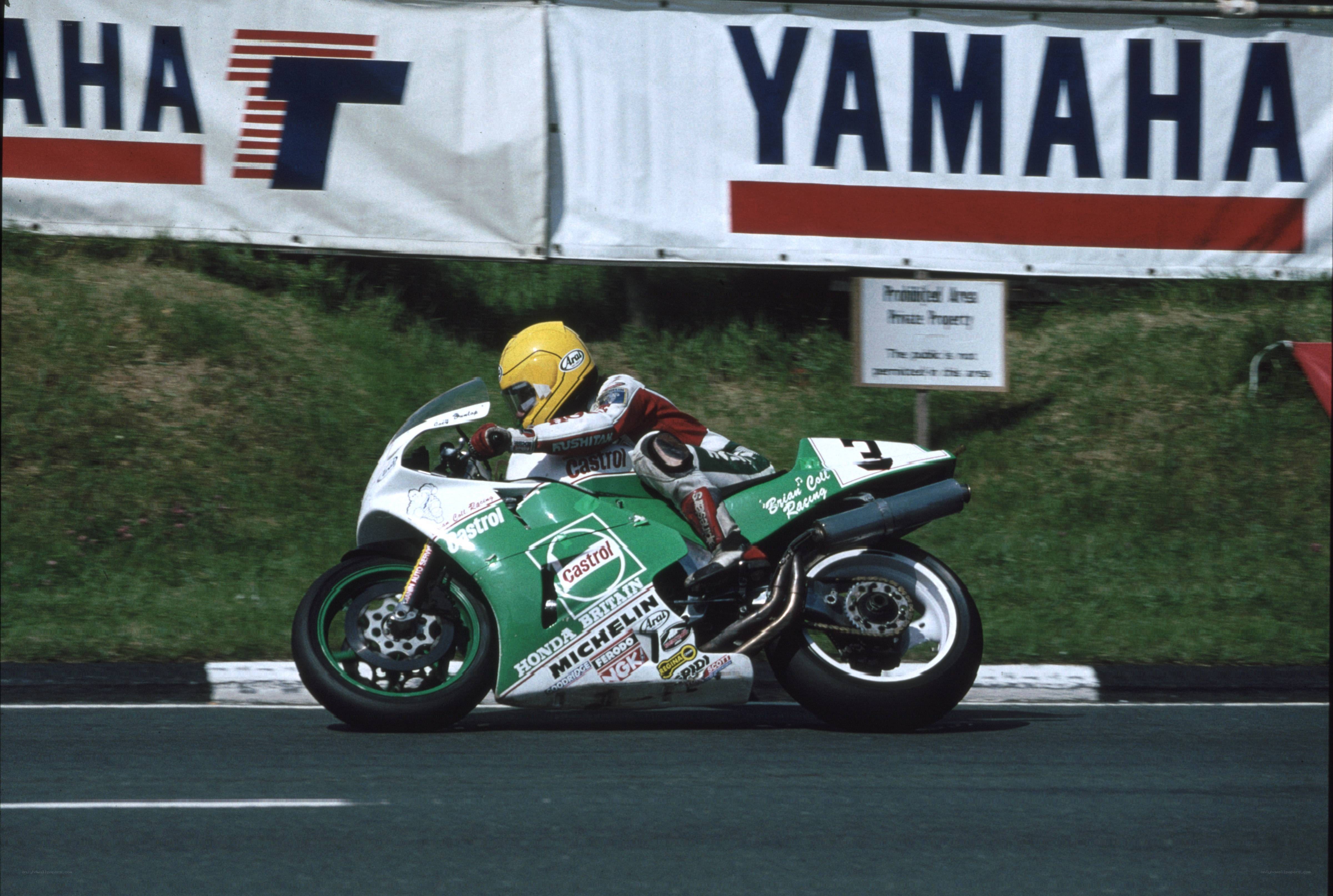motorcycle racer on track
