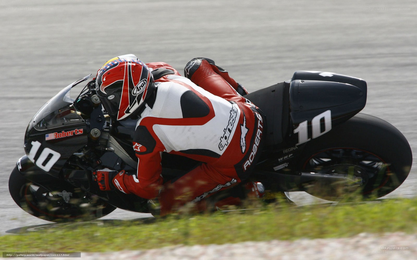 motorcycle racer on track