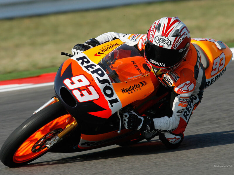 motorcycle racer on track