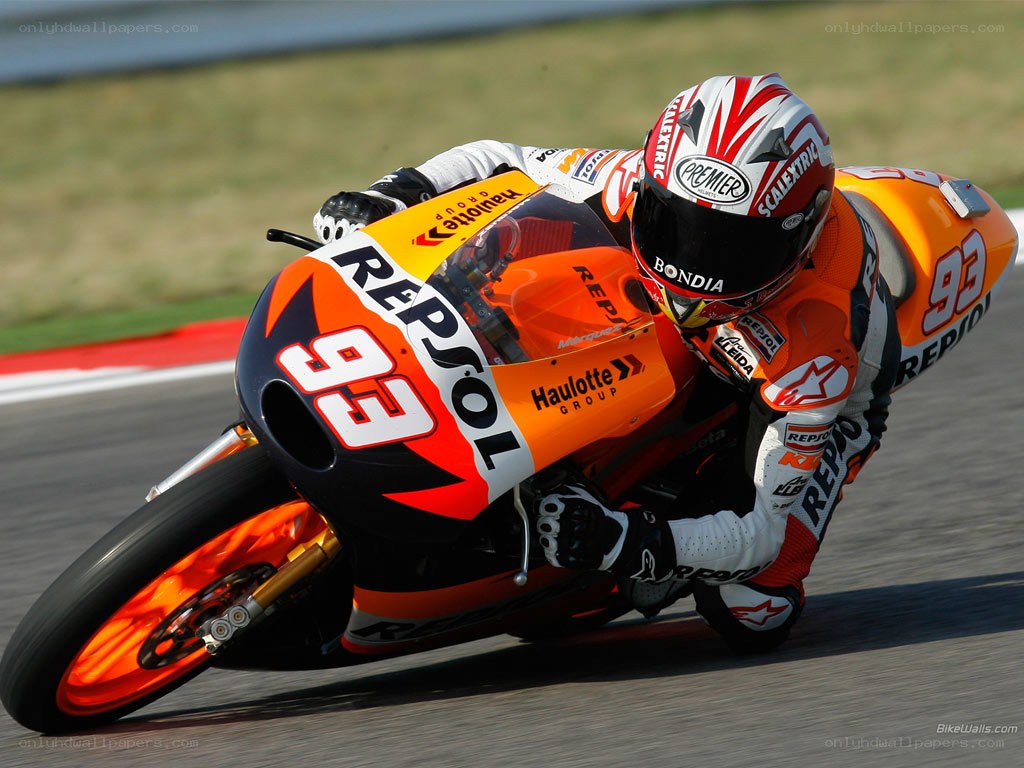 motorcycle racer on track