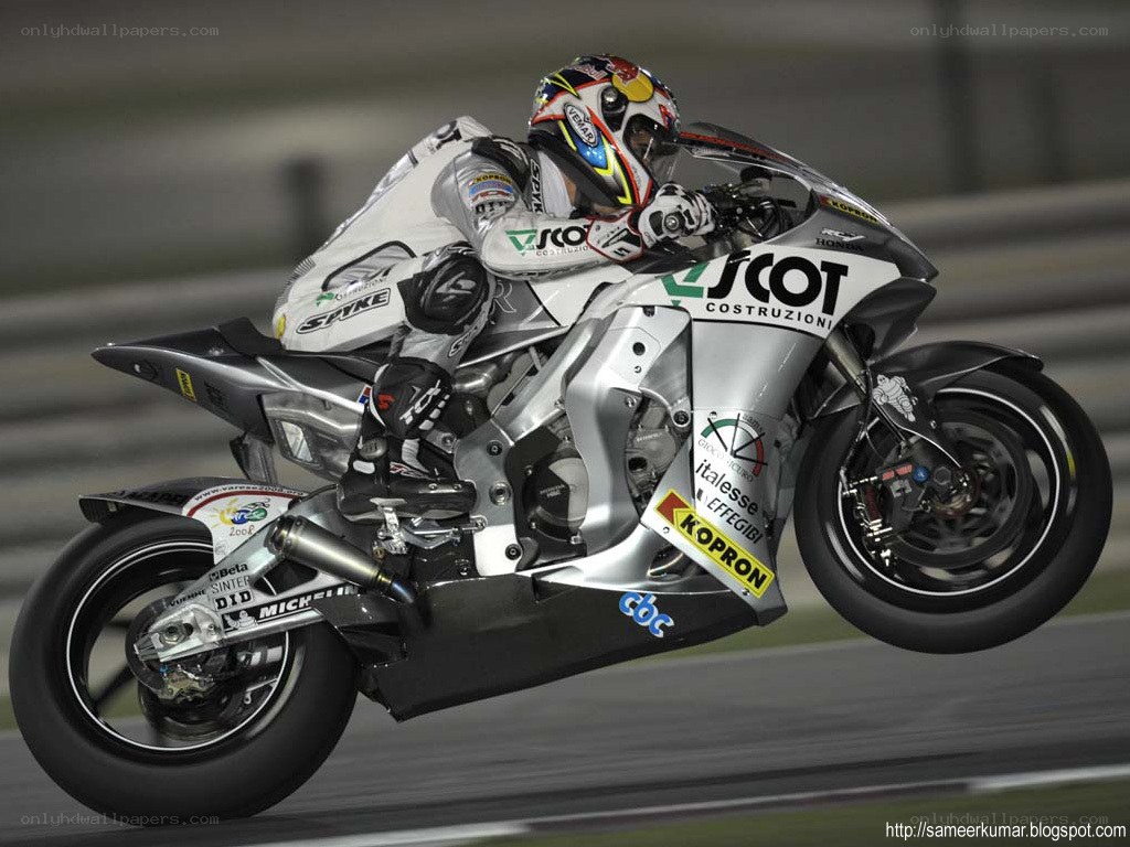 motorcycle racer on track