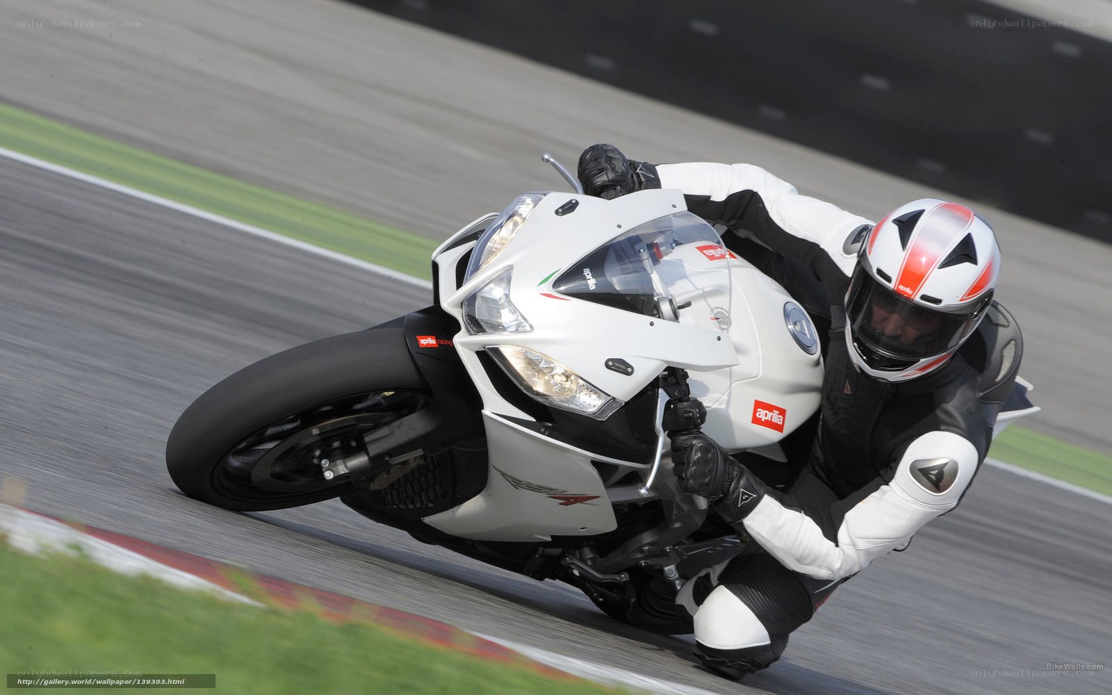 motorcycle racer on track