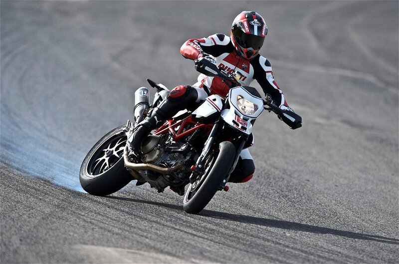 motorcycle racer on track