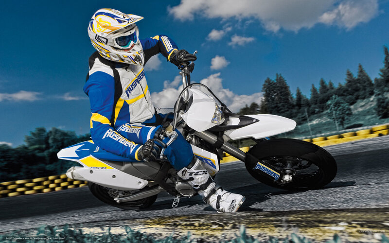 motorcycle racer on track
