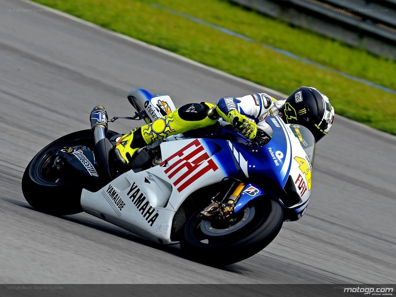 motorcycle racer on track