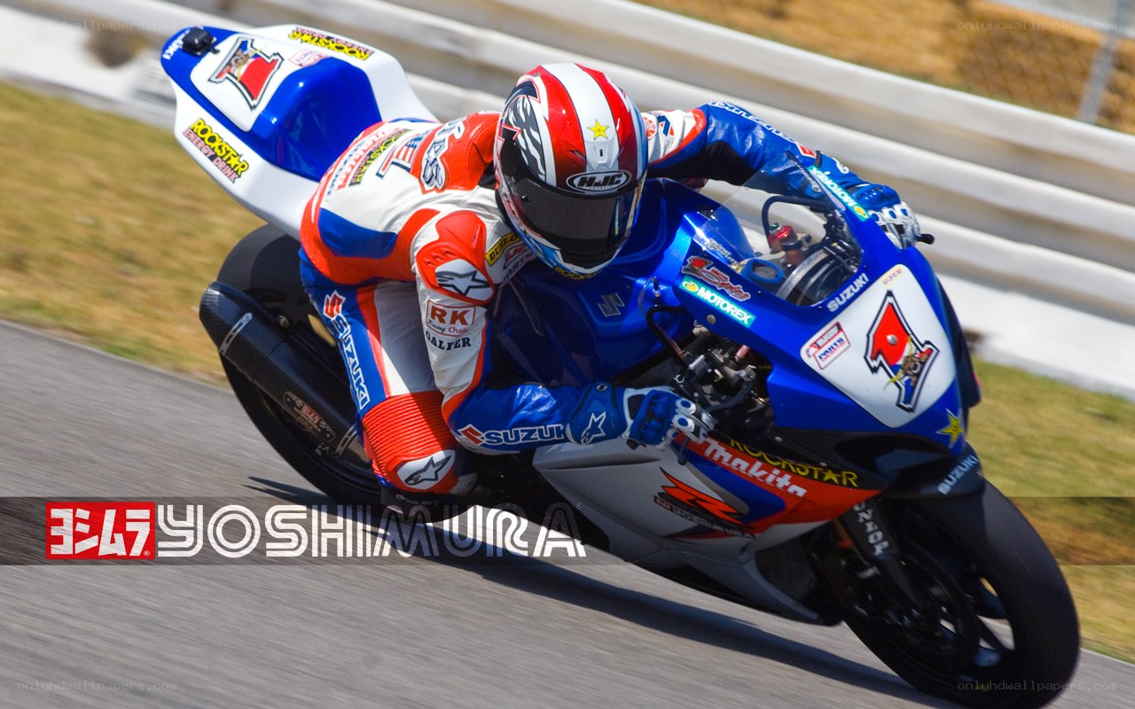 motorcycle racer on track
