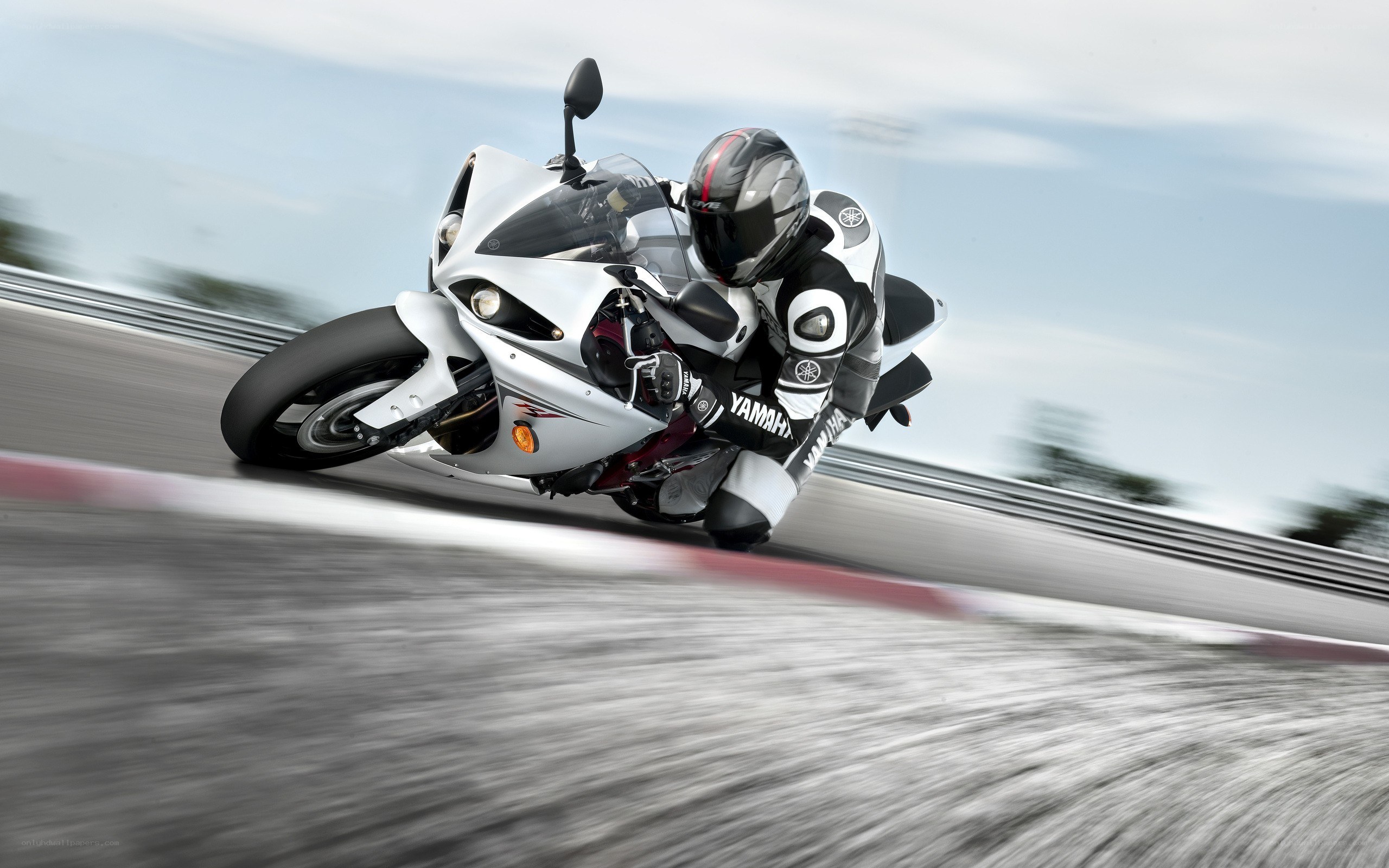 motorcycle racer on track