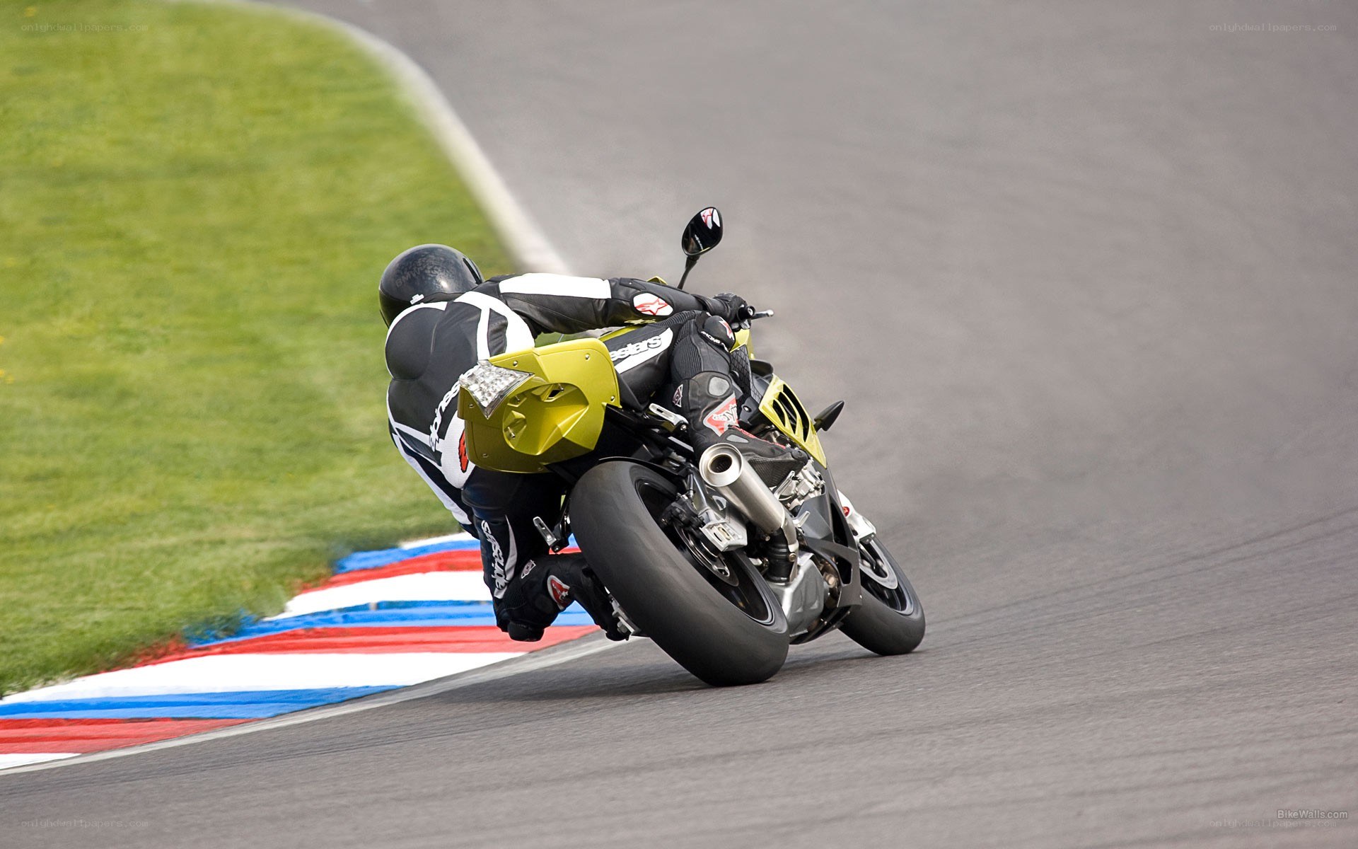 motorcycle racer on track