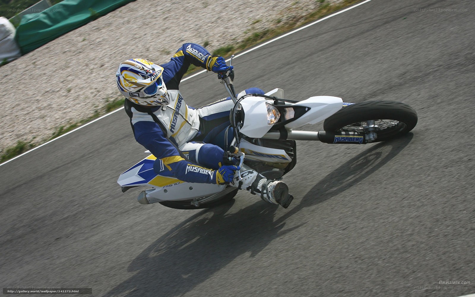 motorcycle racer on track