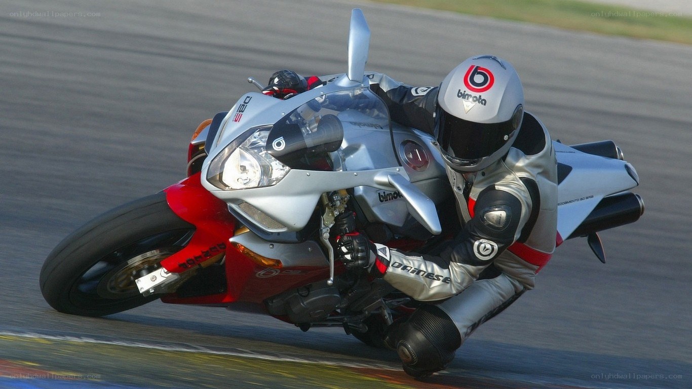 motorcycle racer on track