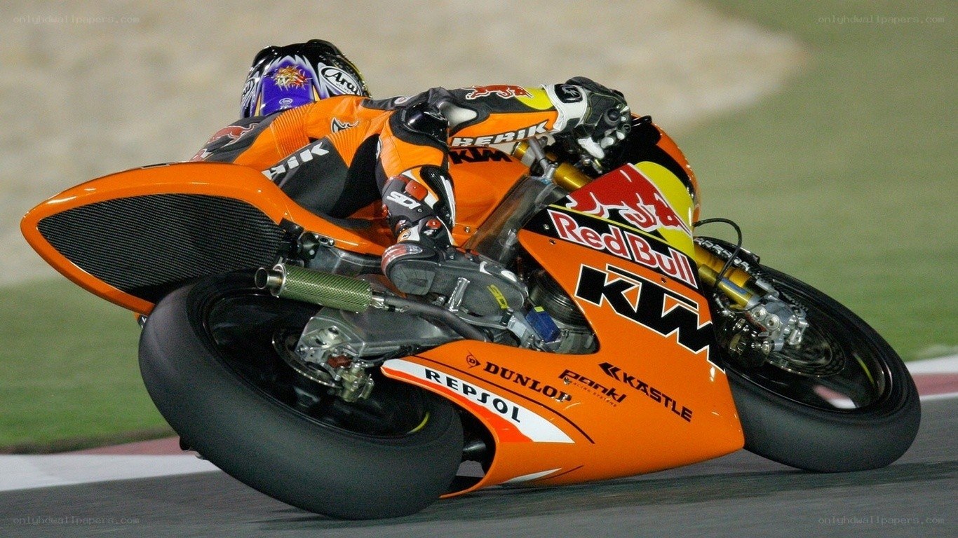 motorcycle racer on track