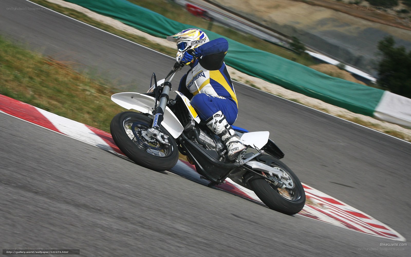 motorcycle racer on track