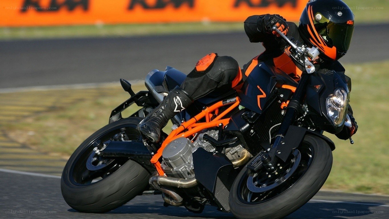 motorcycle racer on track