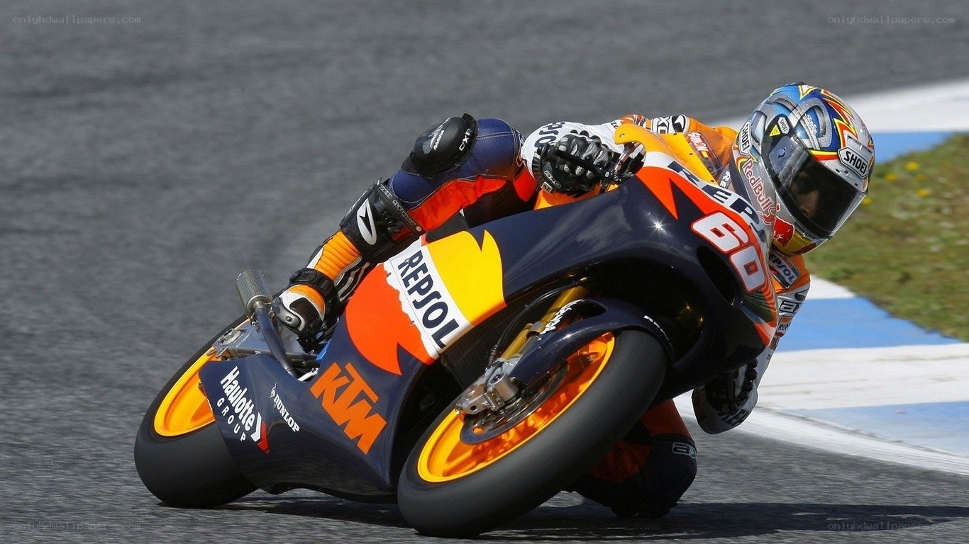 motorcycle racer on track