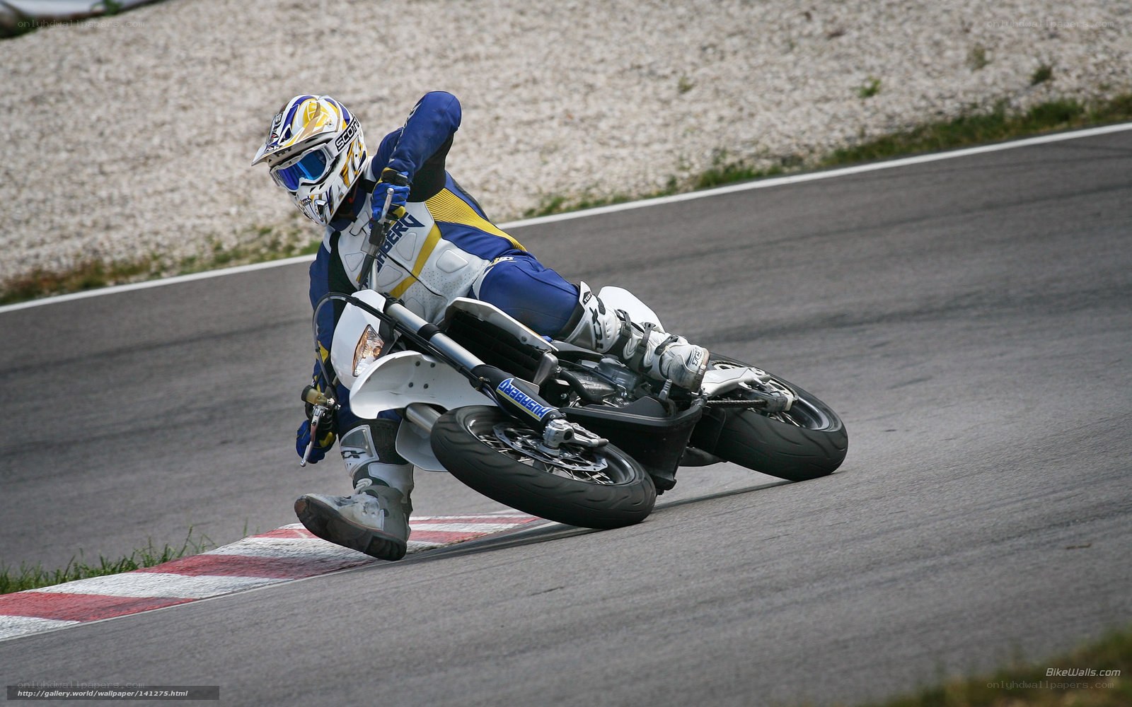 motorcycle racer on track