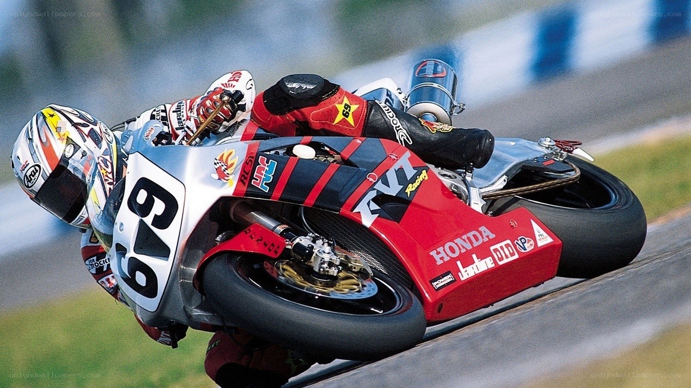 motorcycle racer on track
