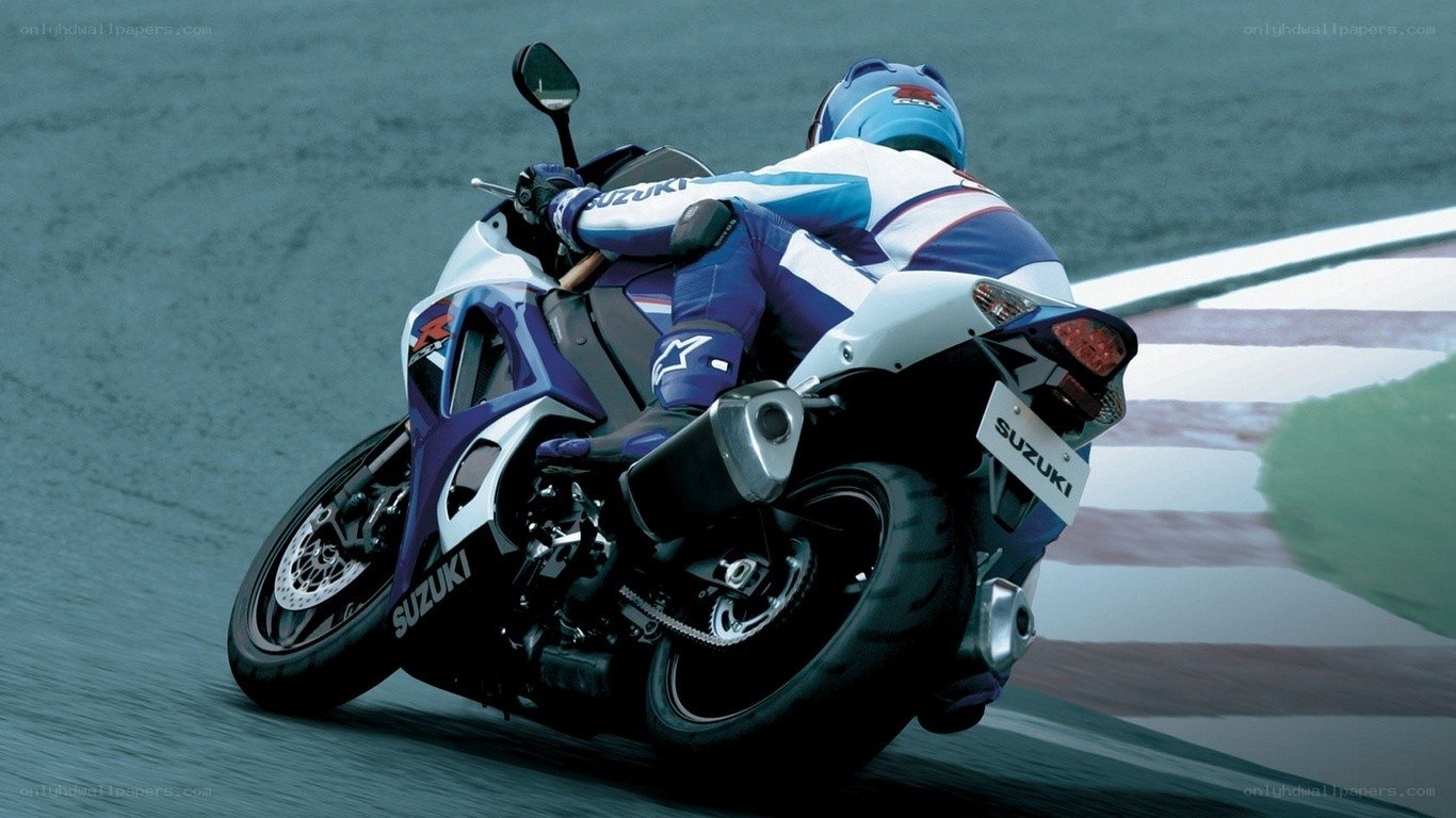 motorcycle racer on track