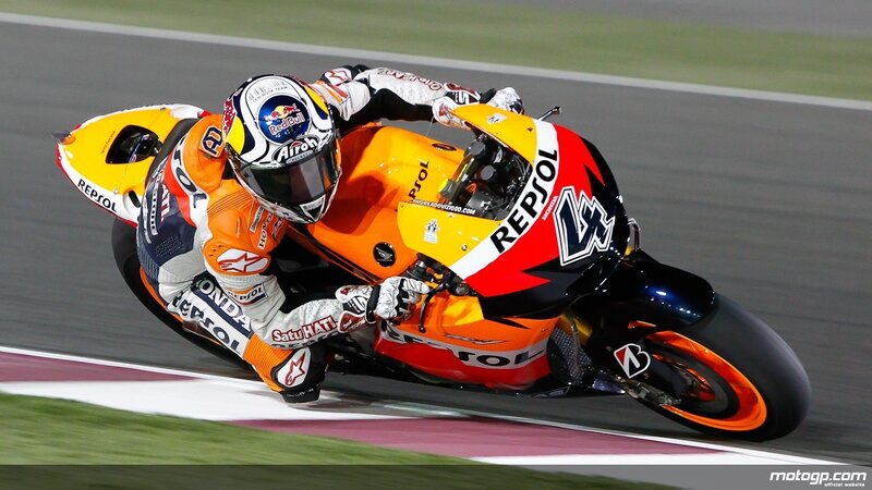 motorcycle racer on track
