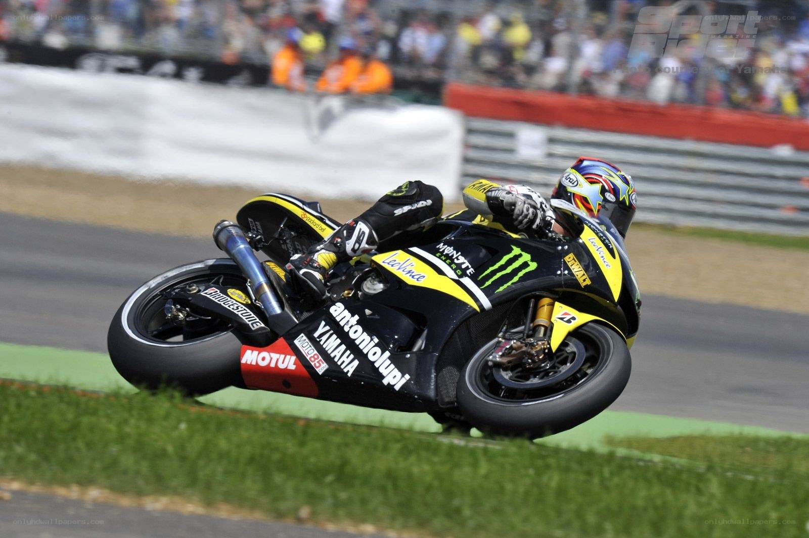 motorcycle racer on track