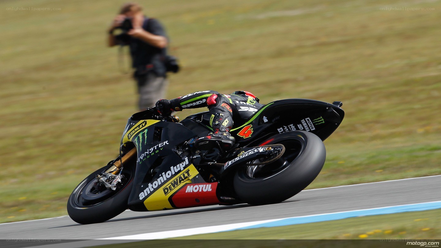 Motorcycle racer on track