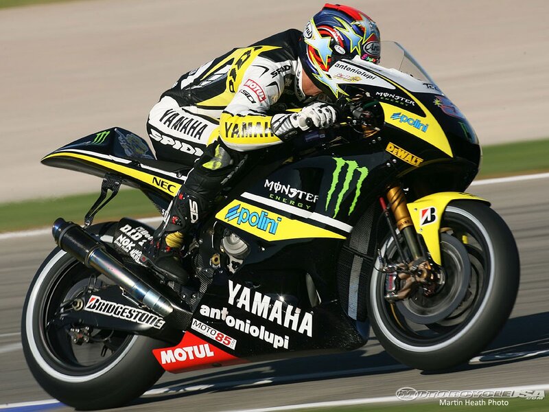 motorcycle racer on track